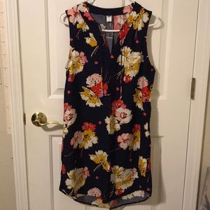 Floral Navy Dress